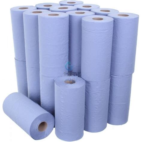 Galleon 10 Wiper Rolls 3 Ply Blue Galleon Supplies