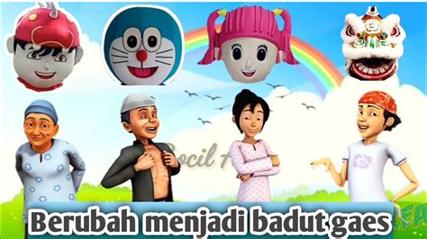 Wow Keluarga Upin Ipin Berubah Menjadi Badut Mangpang Keren Sekali