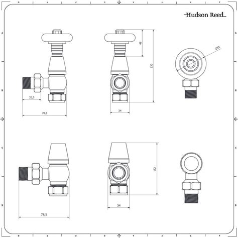 Paire De Robinets De Radiateurs Thermostatiques Dangle Style