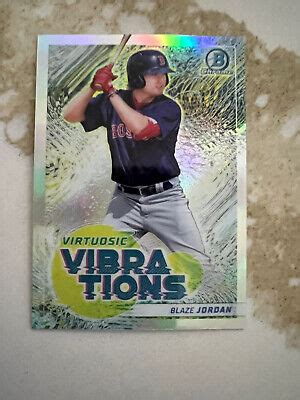 Blaze Jordan Red Sox 2022 Bowman Chrome Virtuosic Vibrations Refractor