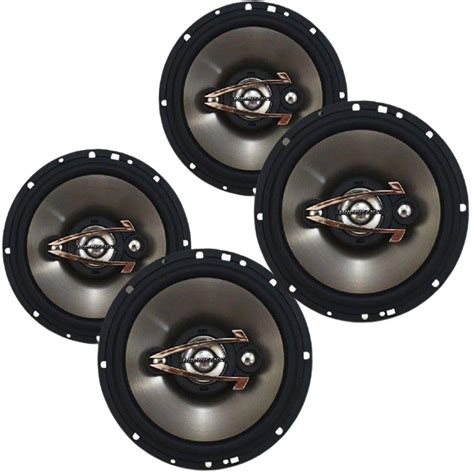 Kit 4 Alto Falantes Hurricane Qr6 Quadriaxial 6 Polegadas 80w Rms Cada