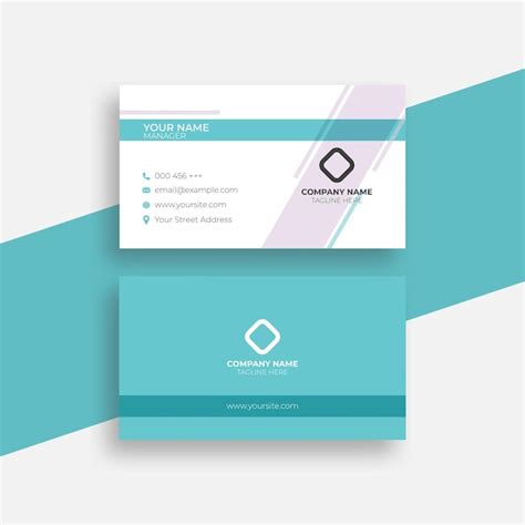 Premium Vector Minimalist Business Card