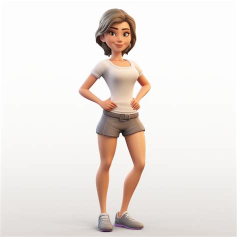 Premium Photo 3d Render Cartoon Of Jennifer Female Character In