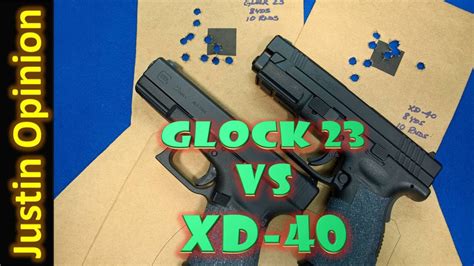 Glock 23 Vs Springfield Xd 40 Youtube