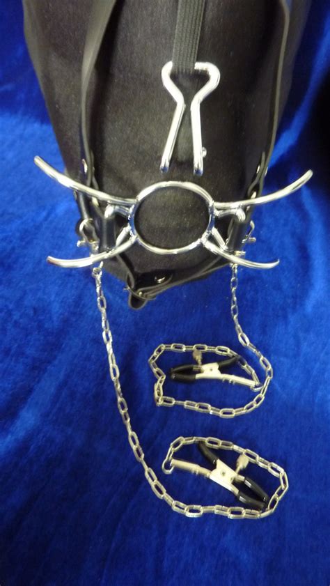 Spider Gag With Optional Nose Hooks Faux Leather Straps Etsy Canada