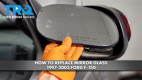 How To Replace Mirror Glass Ford F Youtube