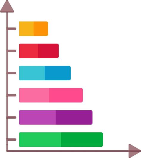 Zes Werkwijze Bar Diagram Horizontaal Tabel Kleurrijk Icoon 24363901