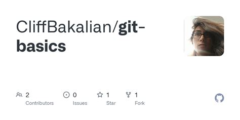 GitHub CliffBakalian Git Basics