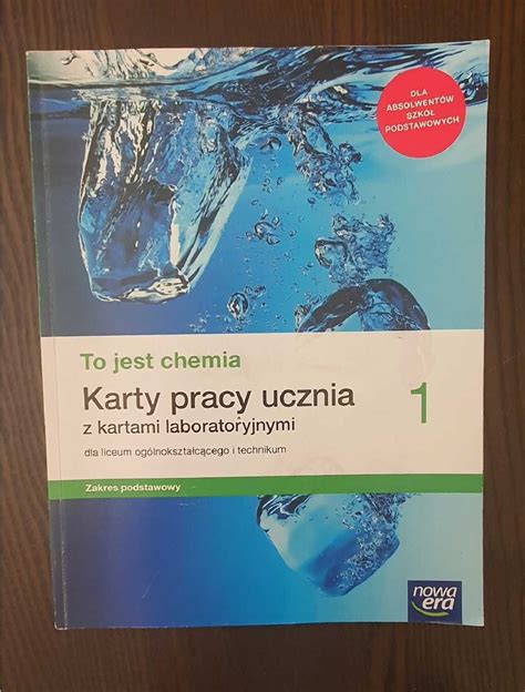 Karty Pracy Do Chemii Zakres Podstawowy To Jest Chemia Pozna