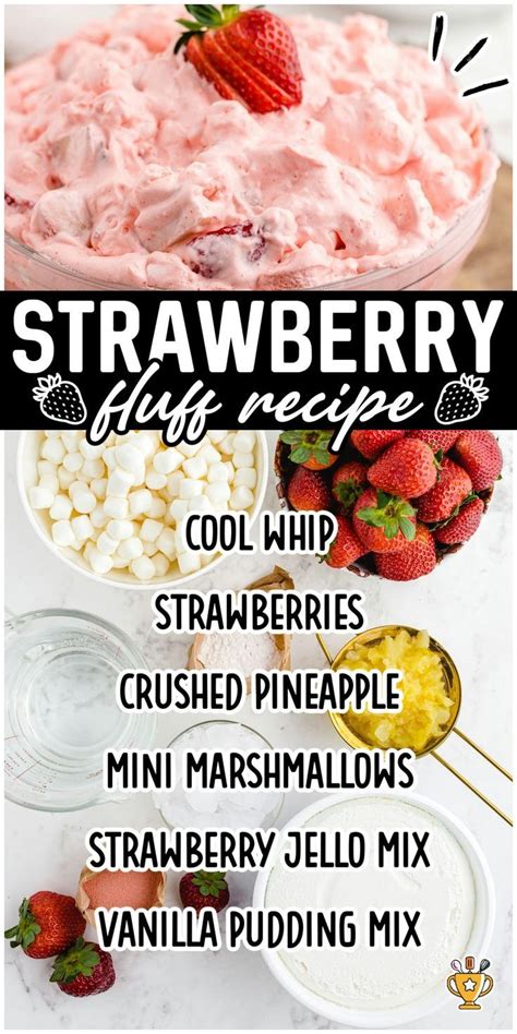Strawberry Fluff Easy Fruit Salad Recipes Jello Dessert Recipes