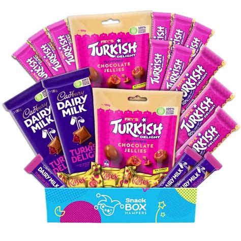 Cadbury Frys Turkish Delight Gift Box Medium Snack Box Hampers