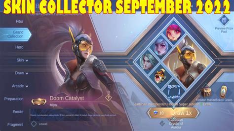 Cara Dapat Skin Collector Miya Doom Catalyst Grand Collection September