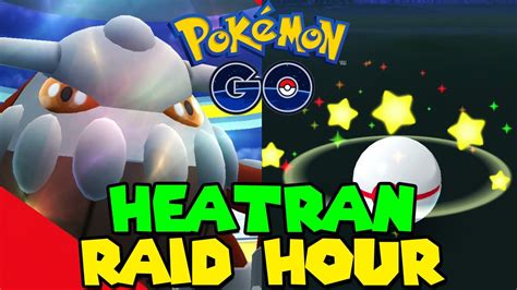 Shiny Heatran Raid Hour In Pokemon Go Youtube