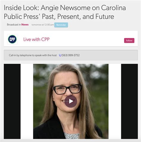 Listen to: Angie Newsome on Carolina Public Press’ past, present, and ...