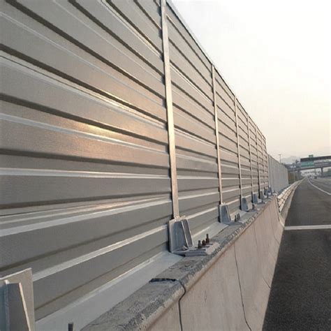 Soundproof Fence Aluminum Noise Barrier Panel Roadside Acoustic Noise