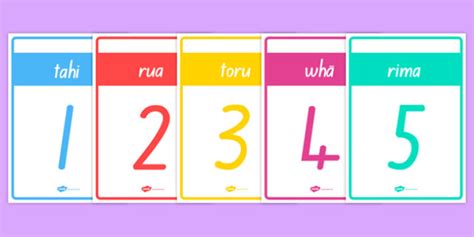 FREE! - Numbers 1-10 Cards Te Reo Māori (teacher made)