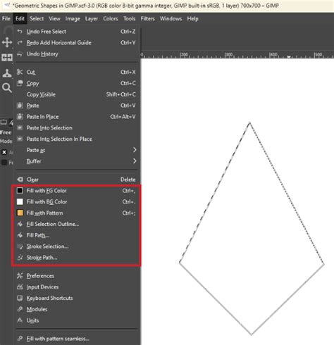 3 Ways To Make Geometric Shapes In Gimp With Steps