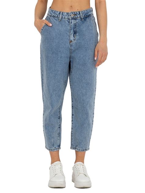 Spodnie Damskie Jeansowe Mom Jeans L Oficjalne