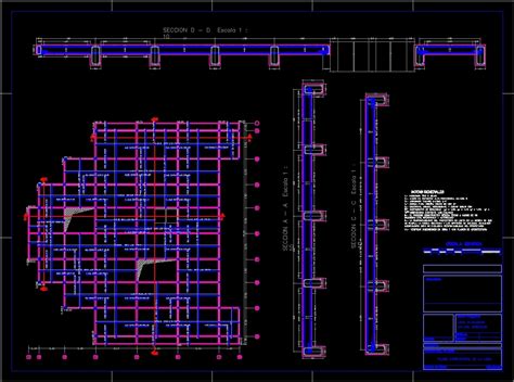 Reinforced Concrete Slab One Way Rebar DWG Plan For AutoCAD Designs CAD