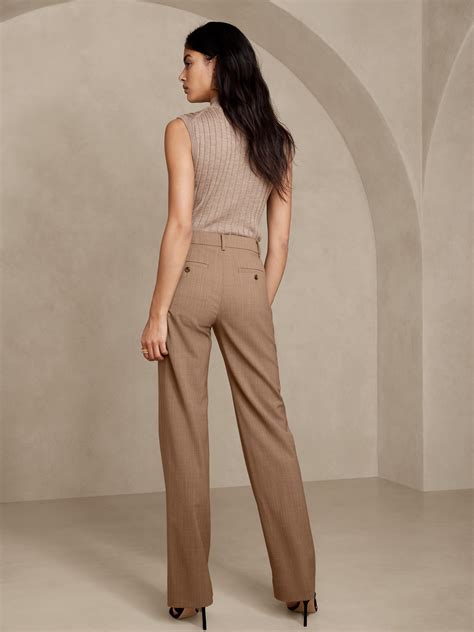 Siena Straight Italian Wool Pant Banana Republic