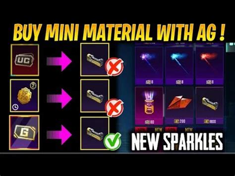 OMG YOU CAN BUY UNLIMITED MINI MATERIAL WITH AG CURRENCY NEW