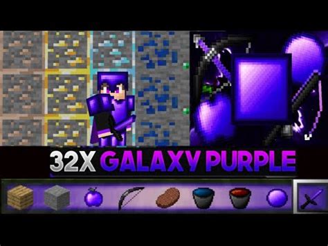 Galaxy Purple Mcpe Pvp Pack Fps Friendly Boost Port By