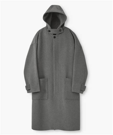 Musinsa Lafudgestore Woolrich Loose Fit Long Hooded Coat Melange Gray