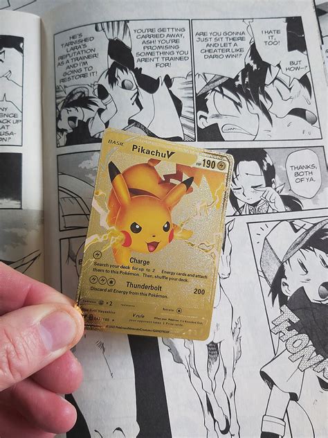 Pikachu V Gold Foil Custom Pokemon Card Great Christmas - Etsy