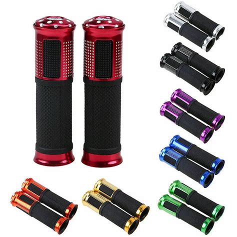 Motorcycle Scooter Grips Hand Rubber Pedal Biker Scooter Handlebar