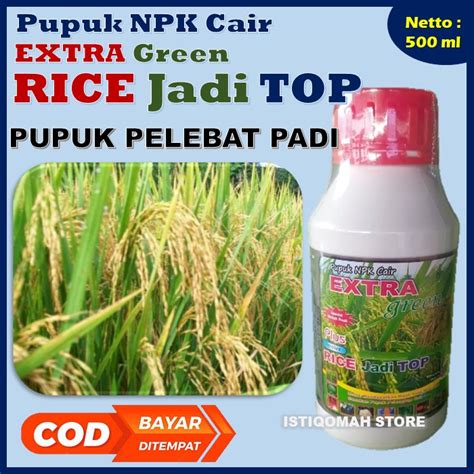 Jual Pupuk Pelebat Buah Padi RICE JADI TOP 500ML Obat Semprot Padi