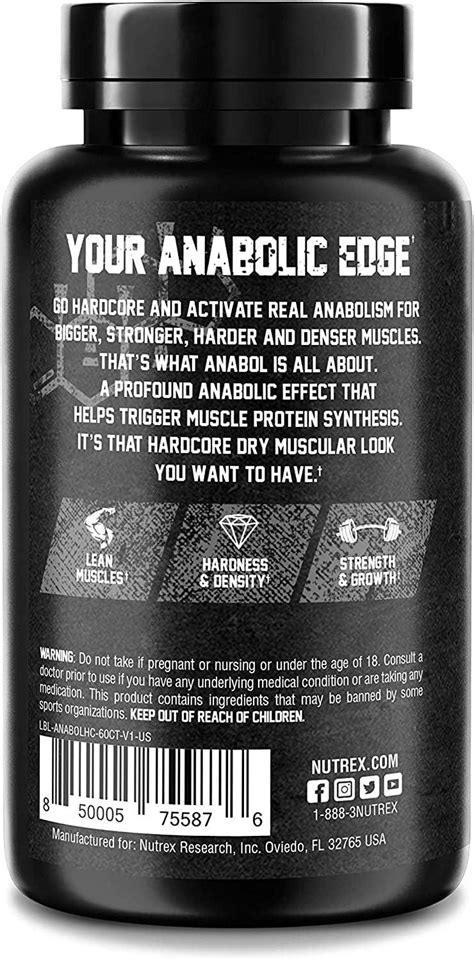 Nutrex Research Anabol Hardcore Pack Of Count Pack Of