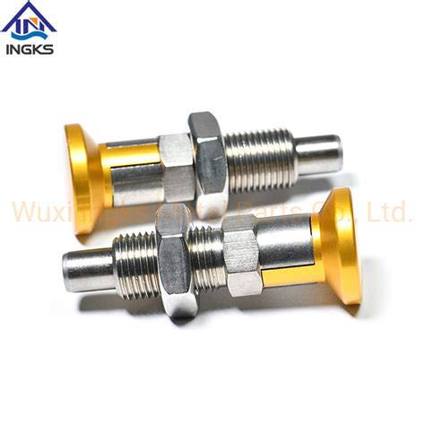 Stainless Steel Body Vcn Spring Loaded Plungers With Flat Head Pull