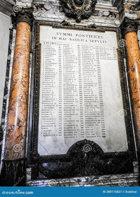 Monumento Di Marmo Alle Tombe Del Papa Basilica Di Peters Fotografia