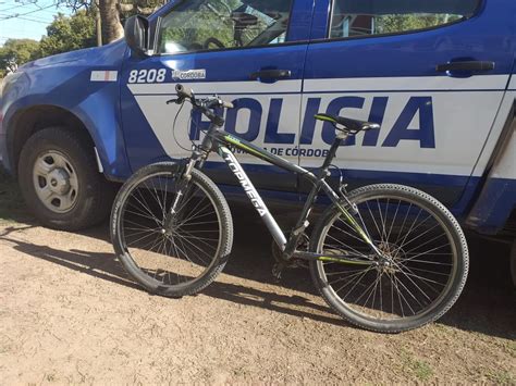 Brinkmann policía logra recuperar una bicicleta robada de un colegio