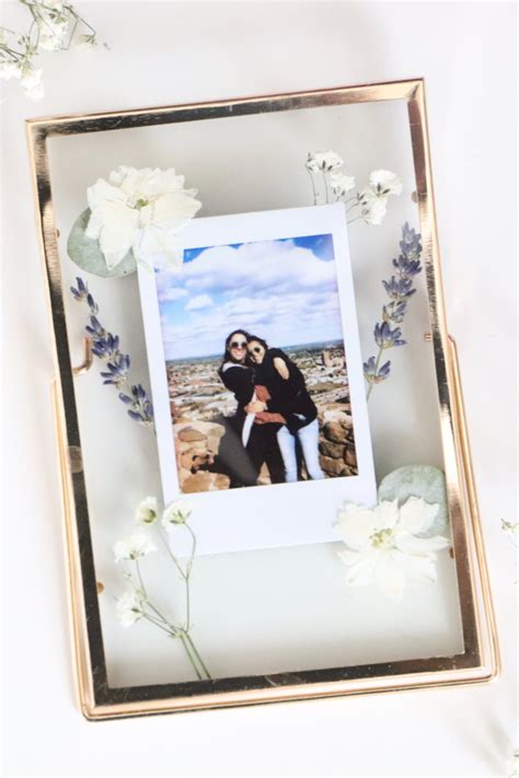 Custom Polaroid Frame Pressed Flower Polaroid Frame Dried Flower