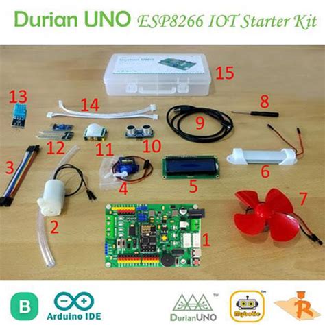 Arduino Stem Rbt Project Arduino Durian Uno Esp Iot Starter Kit