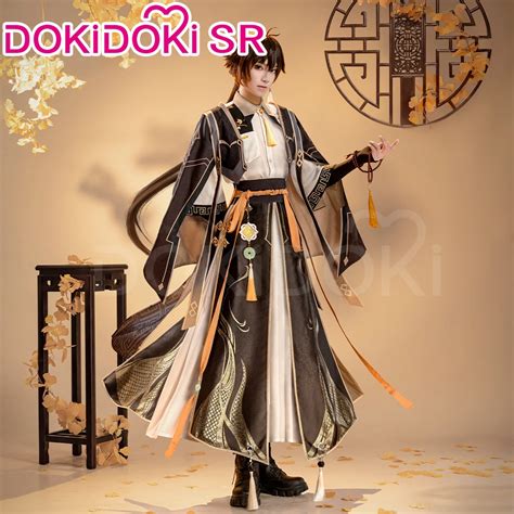 Zhongli Doujin Cosplay Game Genshin Impact Dokidoki Sr Zhong Li Cosplay