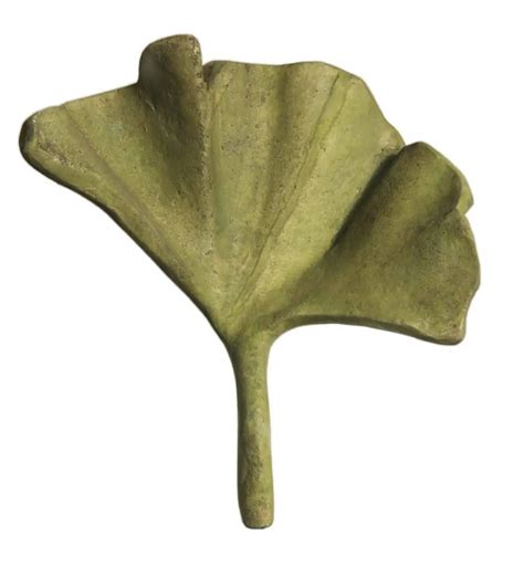 Our Stone Ginkgo Leaf Garden Sculpture mimics the huge, fan-shaped ...