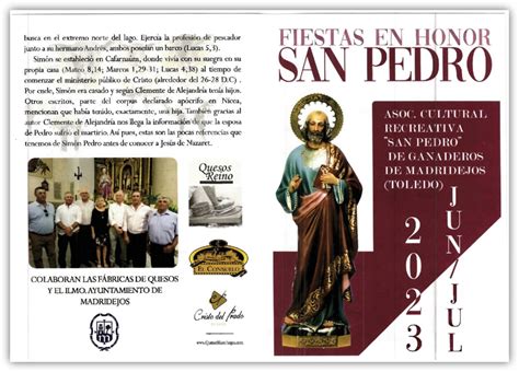 Fiestas En Honor A San Pedro 2023 Ayuntamiento De Madridejos