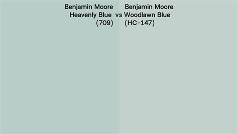 Benjamin Moore Heavenly Blue Vs Woodlawn Blue Side By Side Comparison