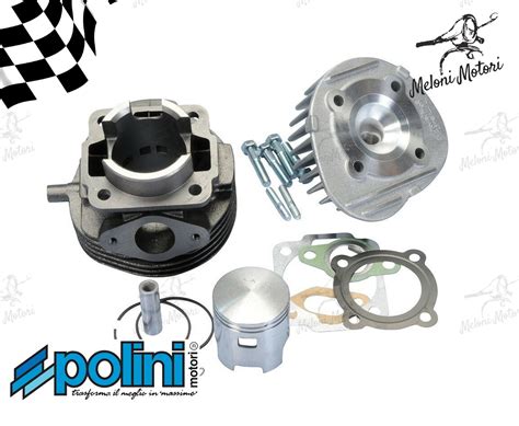 KIT CILINDRO GRUPPO TERMICO POLINI Ø 55 TRASFORMAZIONE 102CC PIAGGIO