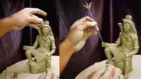 Bholenath Ji Murti Making With Clay Art Ideas Lord Shiva Murti Making