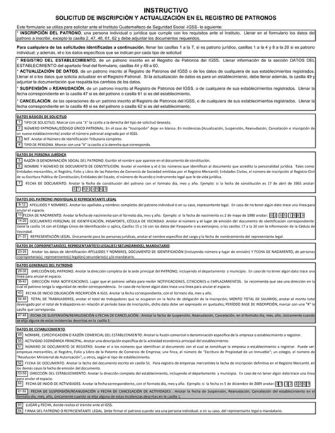 Solicitud De Inscripcion En El Registro Mercantil E Igss Pdf