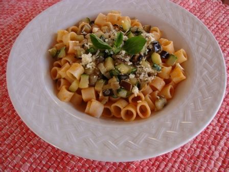 Receita de Macarrão Padre Nosso abobrinha e berinjela Abimapi