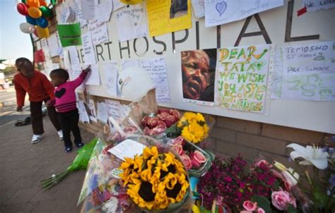 Nelson Mandela Remains Critical In Hospital As Doves Released Outside