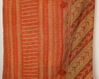 Handmade Indian Kantha Quilt Premium Quality Superfine Handwork Made