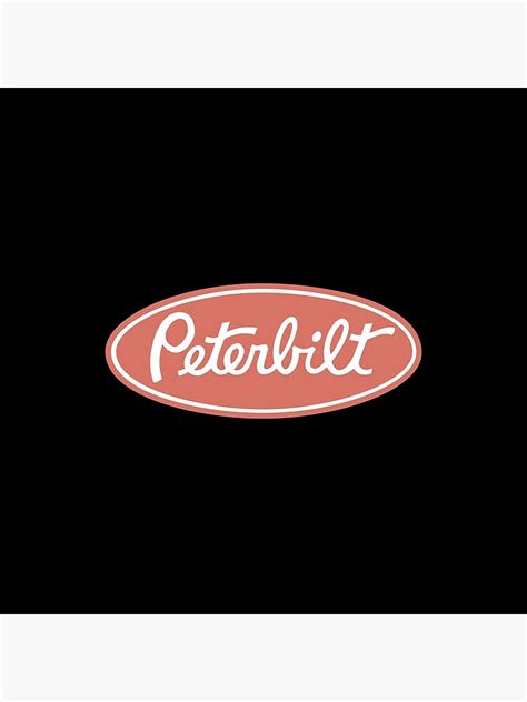 Brown Peterbilt Logo Poster For Sale By Rihannanna Redbubble