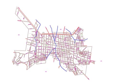 Carta Urbana De Apaseo El Alto En Autocad Cad 12209 Kb Bibliocad