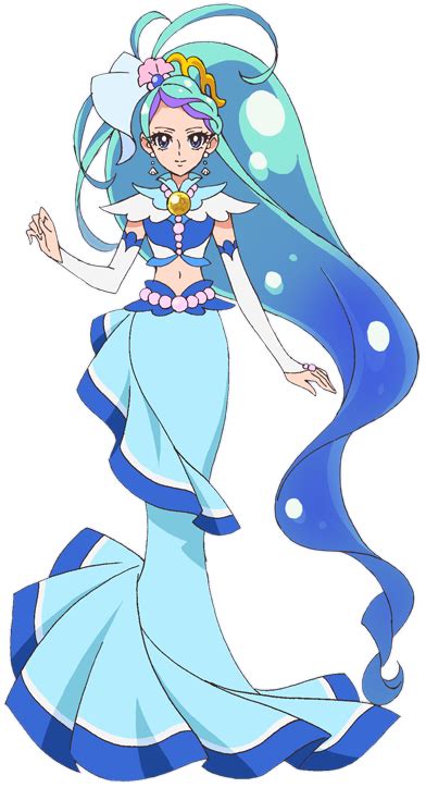 Image Go Princess Pretty Cure Cure Mermaid Mode Elegant Posepng Magical Girl Mahou Shoujo