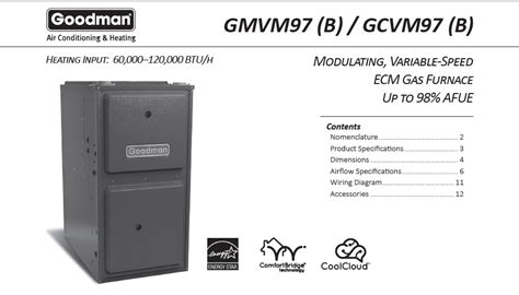 Goodman GCSS921005CN 100 000 BTU 92 AFUE Upflow Horizontal Gas Furnace